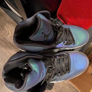 Women's Size 8 Air Jordan V - Iridescent Oil Grey - NWOT